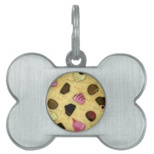 Placa Para Mascotas Dulce San Valentín - Patrón El día de San Valentín
