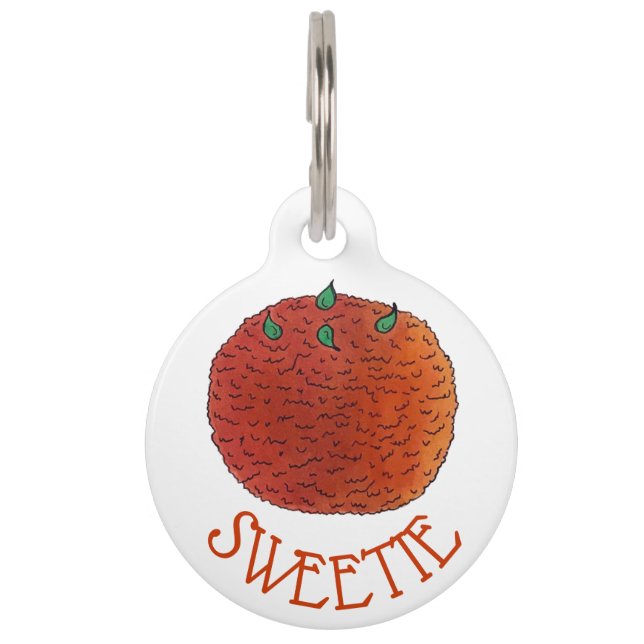 Placa Para Mascotas DULZURA Mithai Dulces Indios Confitería Laddu (Anverso)