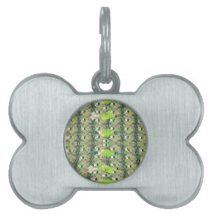 Placa Para Mascotas Eco África Motif - Arte africano inspirado en la n