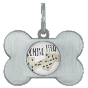 Placa Para Mascotas Efecto de dominó