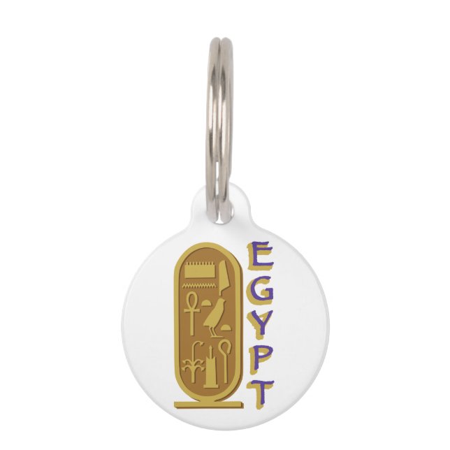 Placa Para Mascotas Egipto (Anverso)