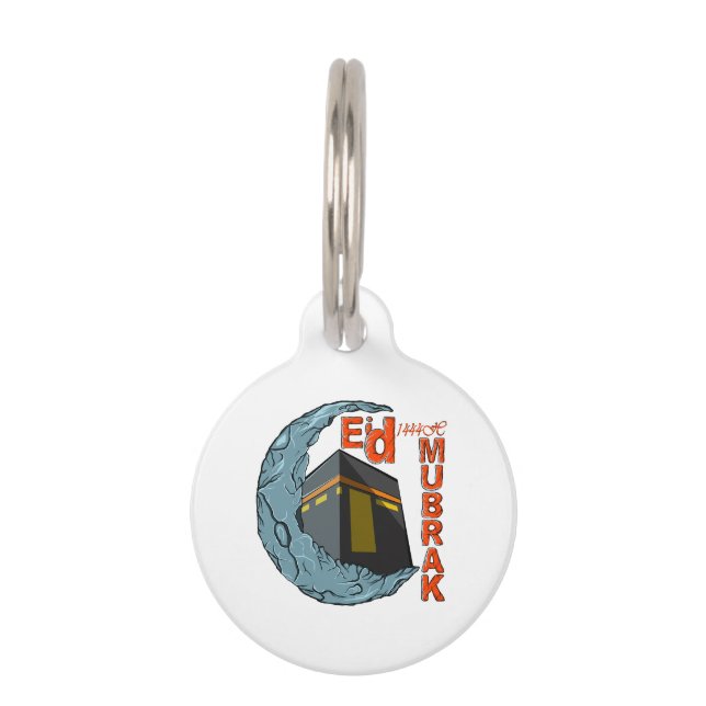 Placa Para Mascotas Eid mubarak (Anverso)