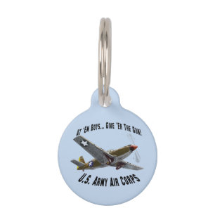 Placa Para Mascotas Ejército del Aire de EE. UU.