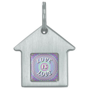 Placa Para Mascotas El Amor Es Orgullo Pride