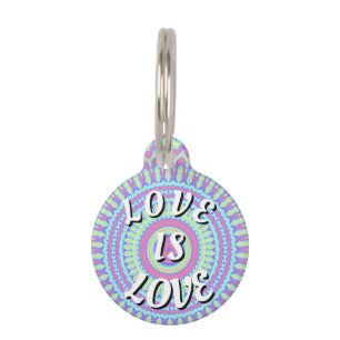 Placa Para Mascotas El Amor Es Orgullo Pride