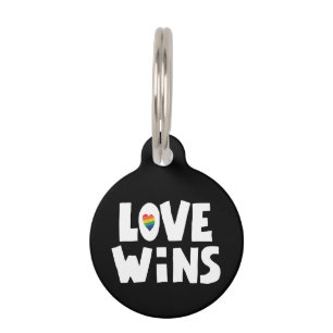 Placa Para Mascotas El amor gana