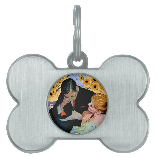 Placa Para Mascotas El amor muere lentamente (Frente)