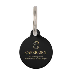 Placa Para Mascotas El Año Capricornio comienza y termina con el Perso