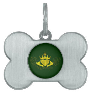 Placa Para Mascotas El Claddagh (Oro)