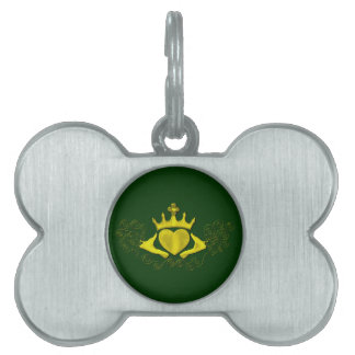 Placa Para Mascotas El Claddagh (Oro)