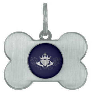 Placa Para Mascotas El Claddagh (Plata)