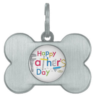 Placa Para Mascotas el día de padre feliz