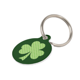 Placa Para Mascotas El día de St Patrick de los lunares de los