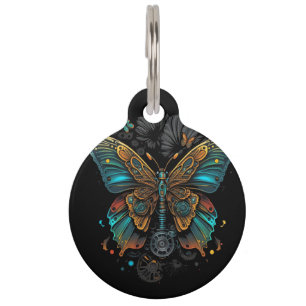 Placa Para Mascotas el diseño de la mariposa