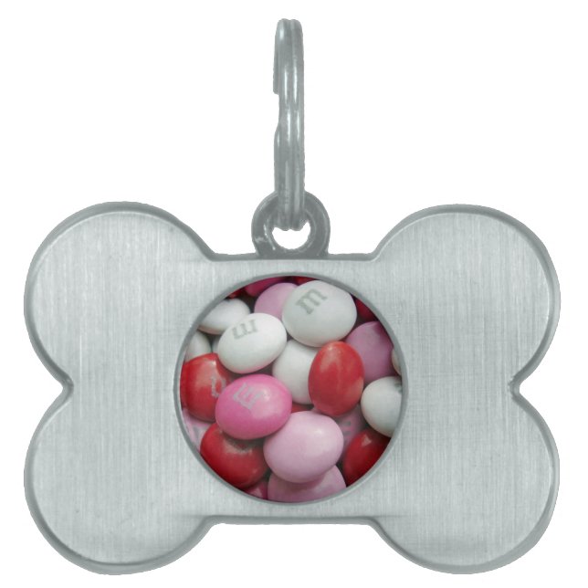 Placa Para Mascotas El dulce de San Valentín (Frente)