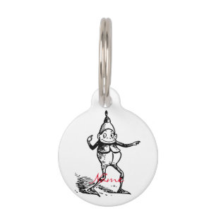 Placa Para Mascotas El elfo de vacaciones de invierno suave Thunder_Co