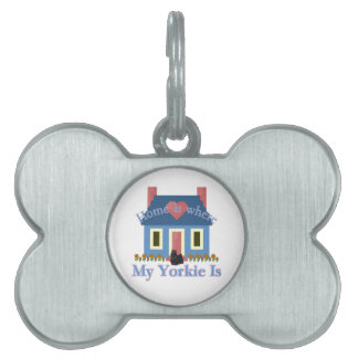 Placa Para Mascotas El hogar es Yorkshire Terrier