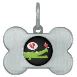 Placa Para Mascotas El lagarto en el amor