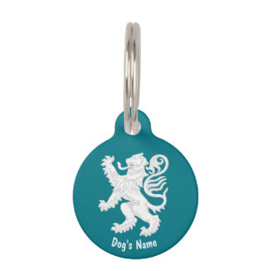 Placa Para Mascotas El león escocés personaliza