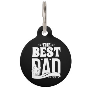 Placa Para Mascotas El Mejor Papá del Mundo - Padre e Hijo