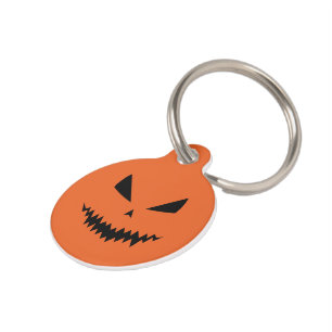 Placa Para Mascotas El miedo de Guay Jack O'Lantern frente a Personali