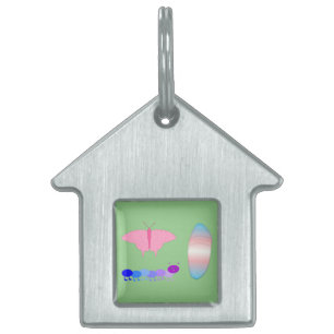 Placa Para Mascotas El orgullo transgénero LGBTQIA desciende a la mari