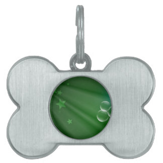 Placa Para Mascotas El patrón verde de Irlanda arte el destino de la p
