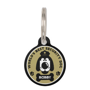 Placa Para Mascotas El perro de la seguridad del mundo