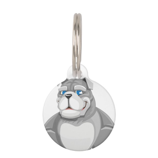 Placa Para Mascotas El pitbull americano (Anverso)