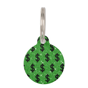 Placa Para Mascotas El Rótulo negro del dinero del empresario Wall St