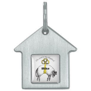Placa Para Mascotas El SEÑOR es mi pastor Salmo 23