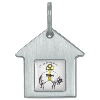 Placa Para Mascotas El SEÑOR es mi pastor Salmo 23