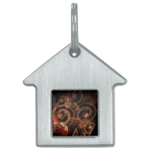 Placa Para Mascotas El sonido de la música abstracta casa de arte