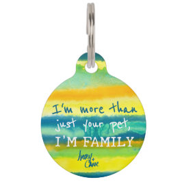 Placa Para Mascotas El SPWW canaliza a tiros tangosos Verde azulados v