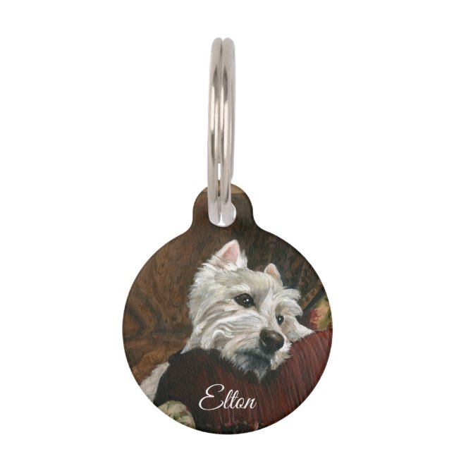 Placa Para Mascotas El tiempo de descanso en Sofa (Anverso)