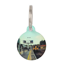 Placa Para Mascotas El tren en las vías