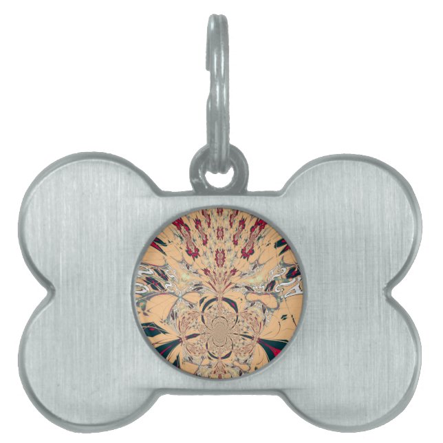 Placa Para Mascotas El vibrante Kaleidoscope africano: Un delicioso vi (Frente)