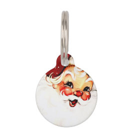 Placa Para Mascotas El viejo Papá Noel: Encanto festivo