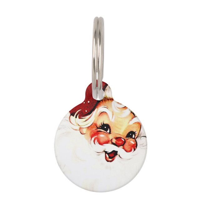 Placa Para Mascotas El viejo Papá Noel: Encanto festivo (Anverso)