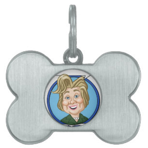 Placa Para Mascotas Elección 2016 de Hilary Clinton