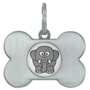 Placa Para Mascotas Elefante