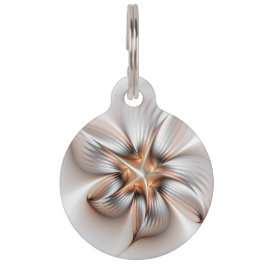 Placa Para Mascotas Elegancia floral modernidad Resumen arte fractal