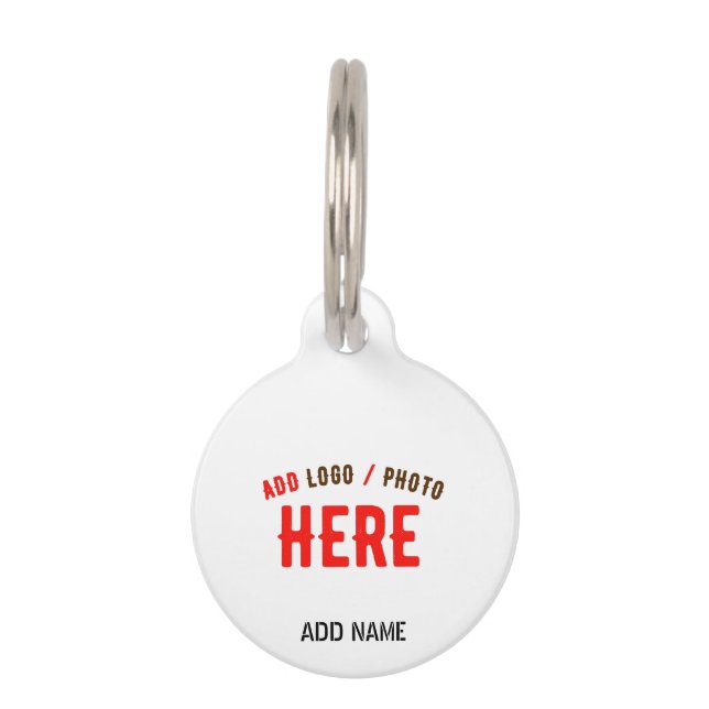 PLACA PARA MASCOTAS ELEGANTES PERSONALIZABLES BLANCOS MODERNOS VERIFIC (Anverso)