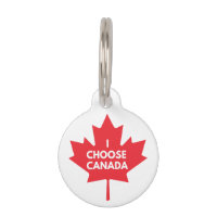 Elijo la etiqueta de mascota de Canadá