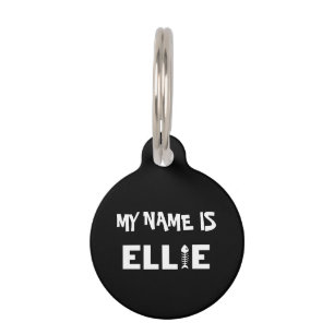 Placa Para Mascotas Ellie Cat Pet ID Etiqueta