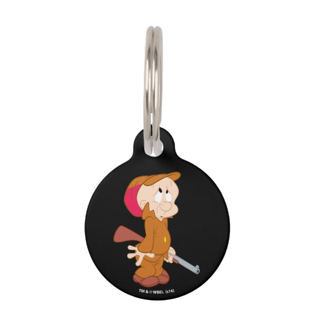 Placa Para Mascotas ELMER FUDD™| Dosis asustado (Anverso)