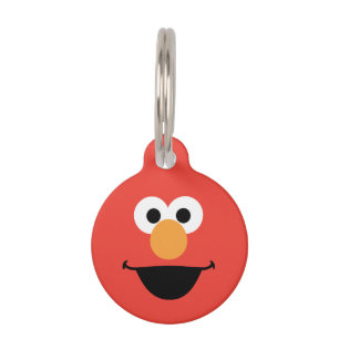 Placa Para Mascotas Elmo Face Art
