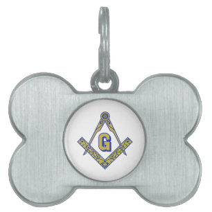 PLACA PARA MASCOTAS EMBLEMA MASÓNICO