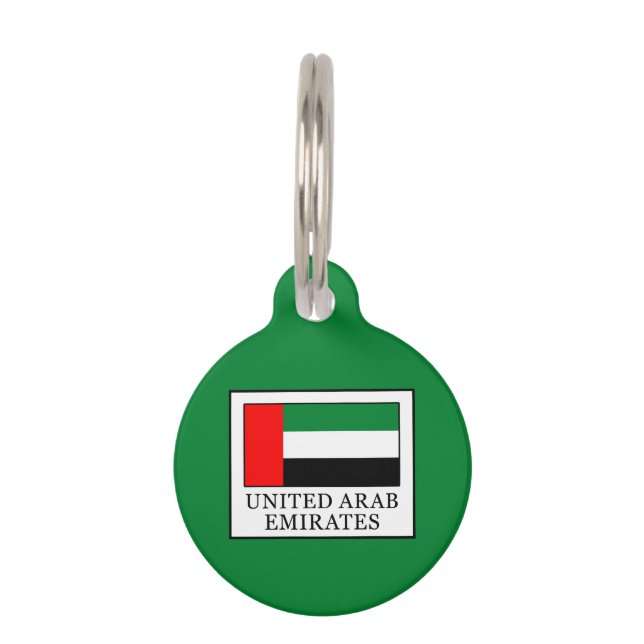 Placa Para Mascotas Emiratos Árabes Unidos (Anverso)