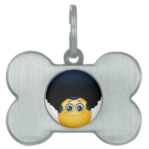 Placa Para Mascotas emoji afro